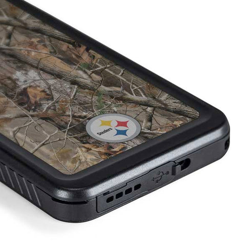 NFL Pittsburgh Steelers Realtree AP Camo Galaxy S24 Waterproof Case